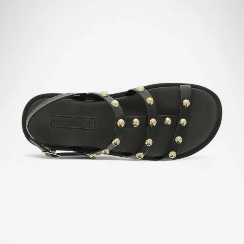 Sandália Moleca Flatform - Feminina - Preto Preto 3