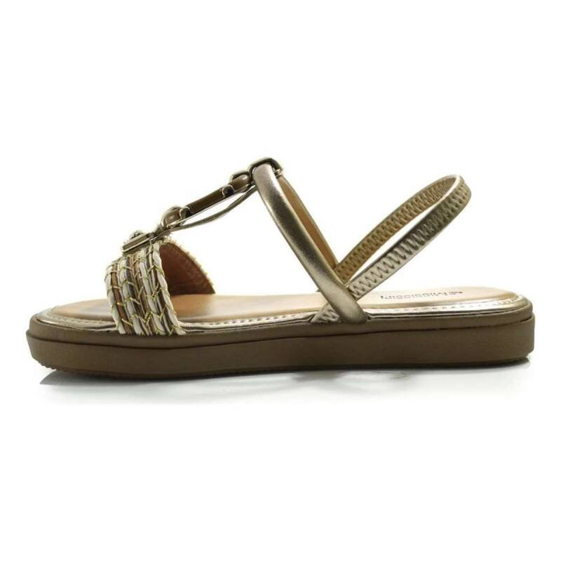 Sandalia Mississipi Tiras - Feminina Dourado 2