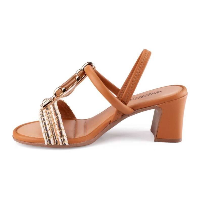 Sandalia Mississipi Salto Bloco - Feminina Marrom 3