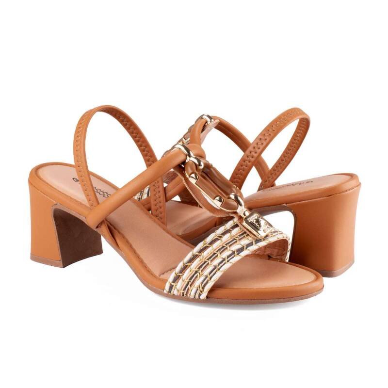 Sandalia Mississipi Salto Bloco - Feminina Marrom 4