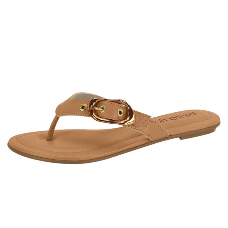 Rasteira Beira Rio Casual - Feminina Nude 2