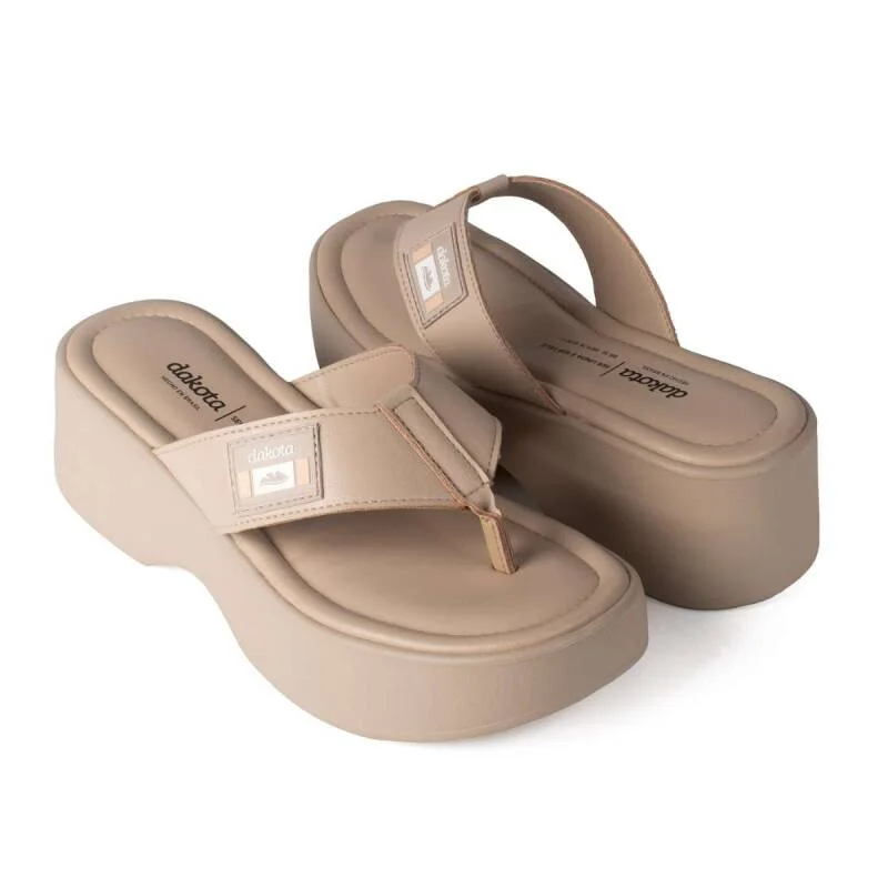 Tamanco Dakota Plataforma - Feminino Bege 3