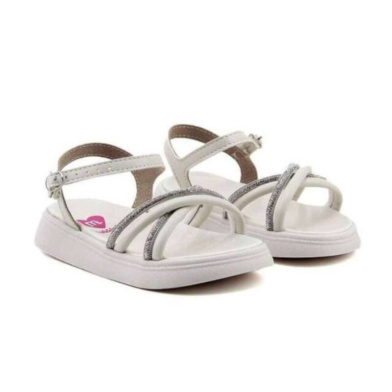 Sandália Molekinha Casual Tiras - Infantil - Branco off Branco Off 3