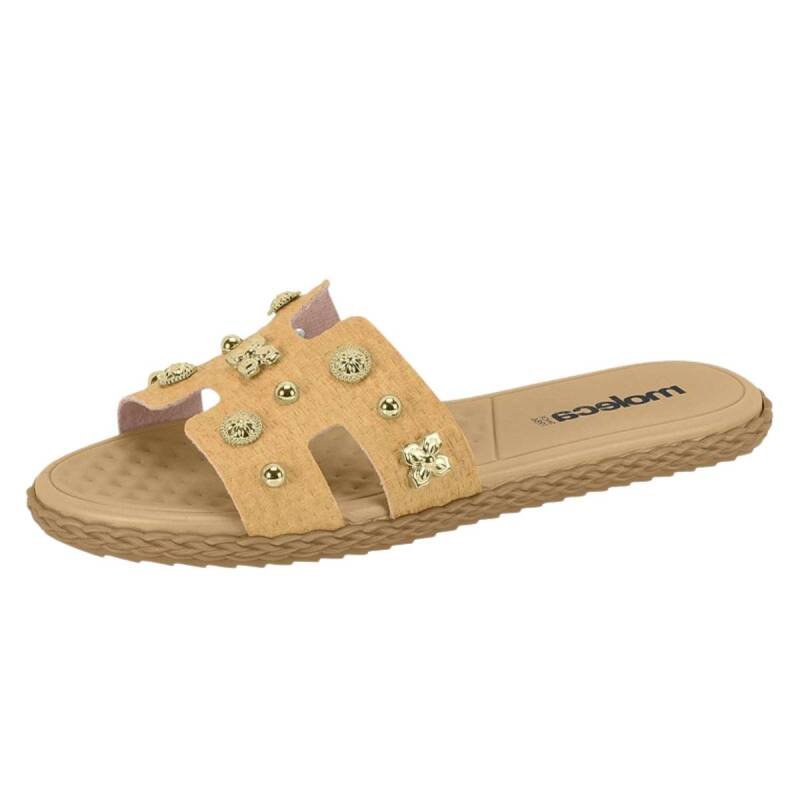 Rasteira Moleca Slide - Feminina - Bege Bege 3