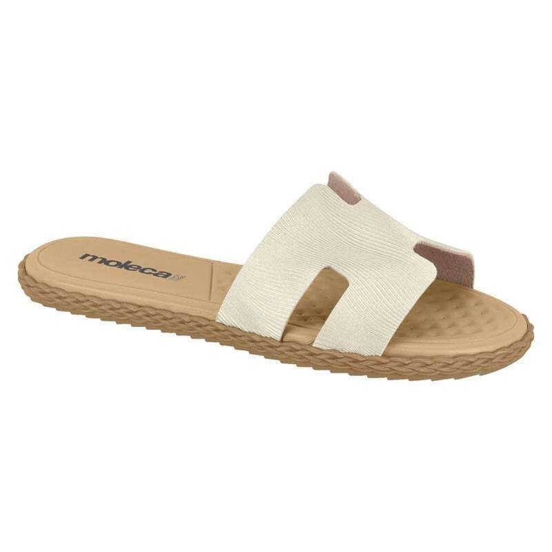 Rasteira Moleca Flat - Feminino Branco Off 1
