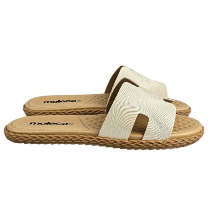 Rasteira Moleca Flat - Feminino Branco Off 2
