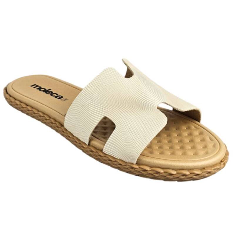 Rasteira Moleca Flat - Feminino Branco Off 3