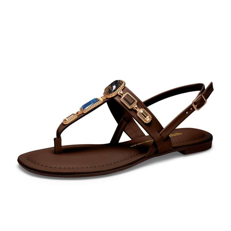 Sandália Dakota Rasteira - Feminina - Marrom Marrom 2