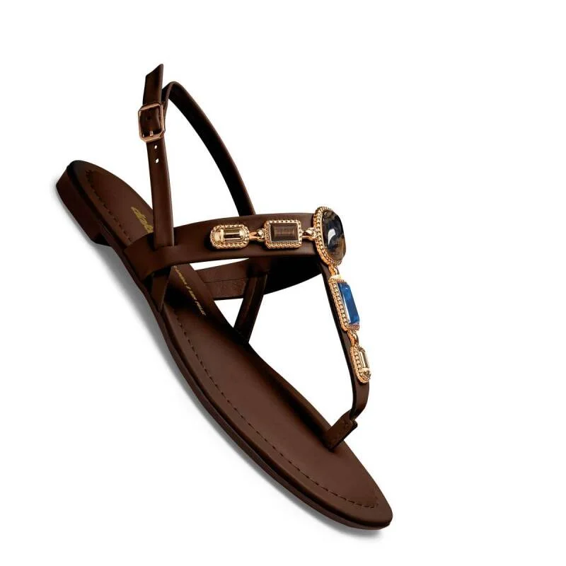 Sandália Dakota Rasteira - Feminina - Marrom Marrom 3