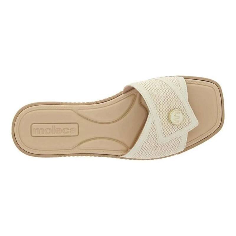 Rasteira Moleca Casual Conforto - Feminina - Bege Bege 3
