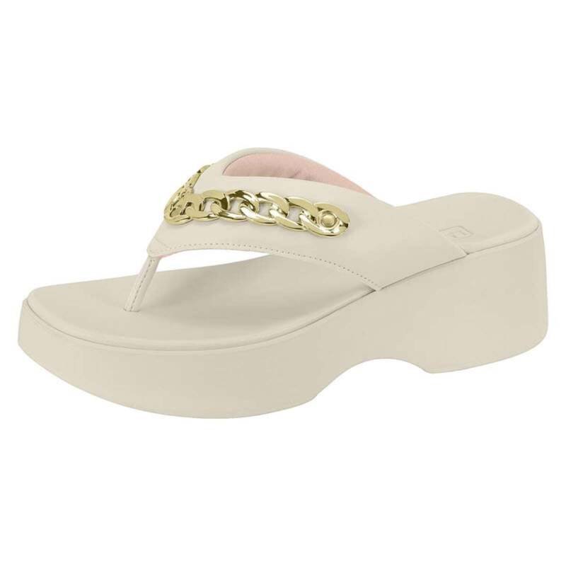 Tamanco Moleca Flatform - Feminino Branco Off 2