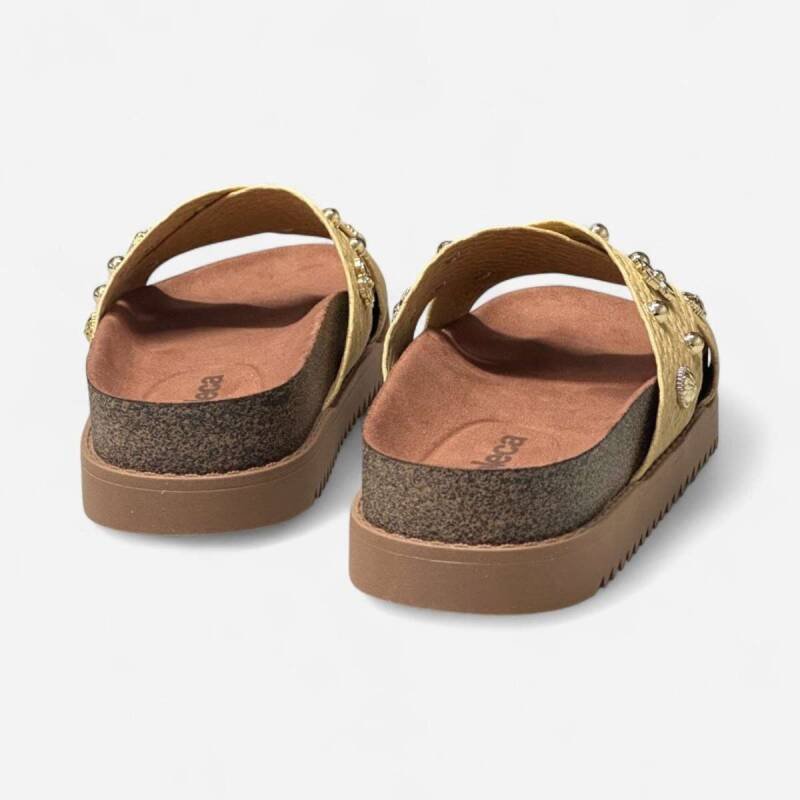 Tamanco Moleca Papete - Feminino Bege 5