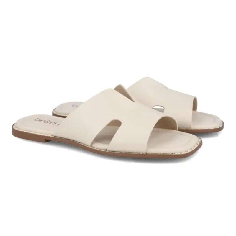 Rasteira Beira Rio Conforto - Feminina Branco Off 3
