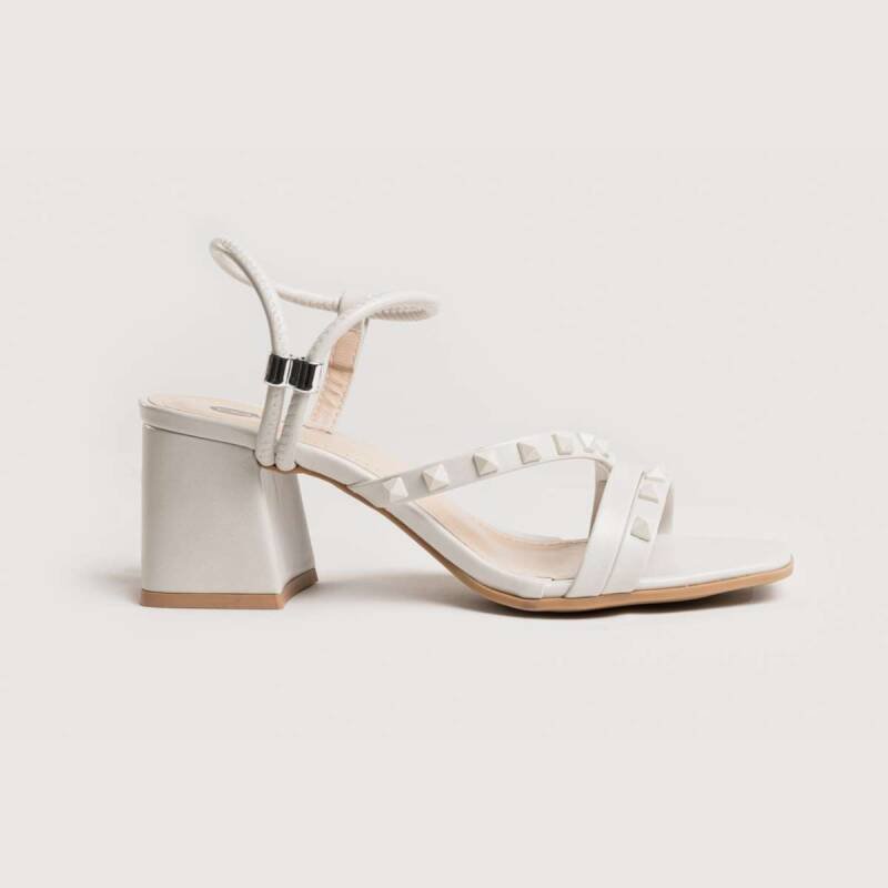 Sandália Co Shoes Salto Bloco - Feminina Branco Off 2