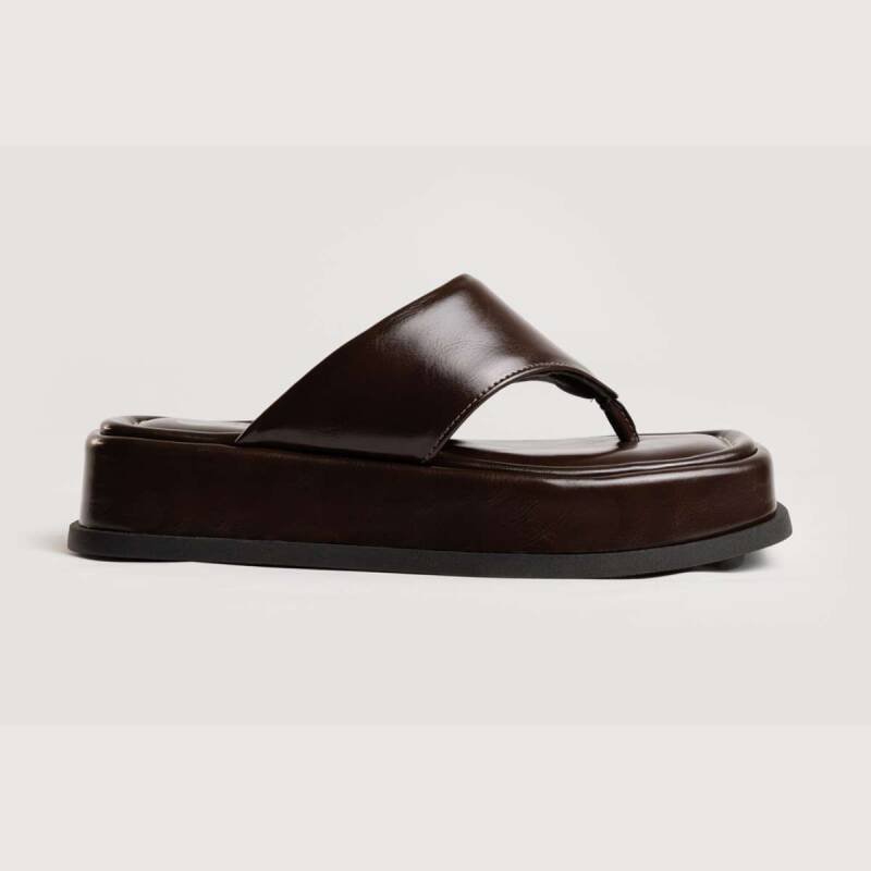 Tamanco Co Shoes Flatform - Feminino - Marrom Marrom 2