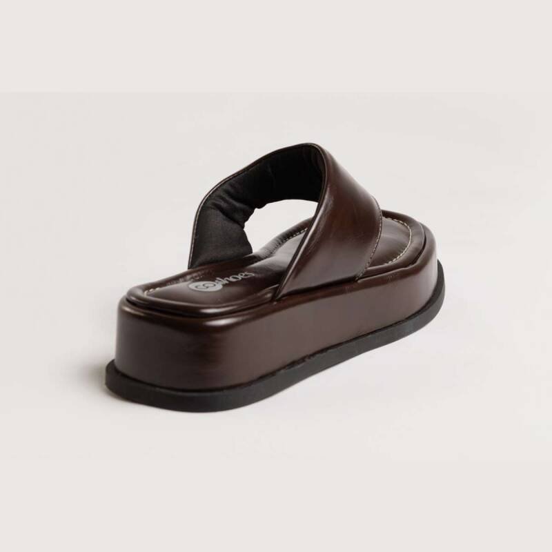 Tamanco Co Shoes Flatform - Feminino - Marrom Marrom 3