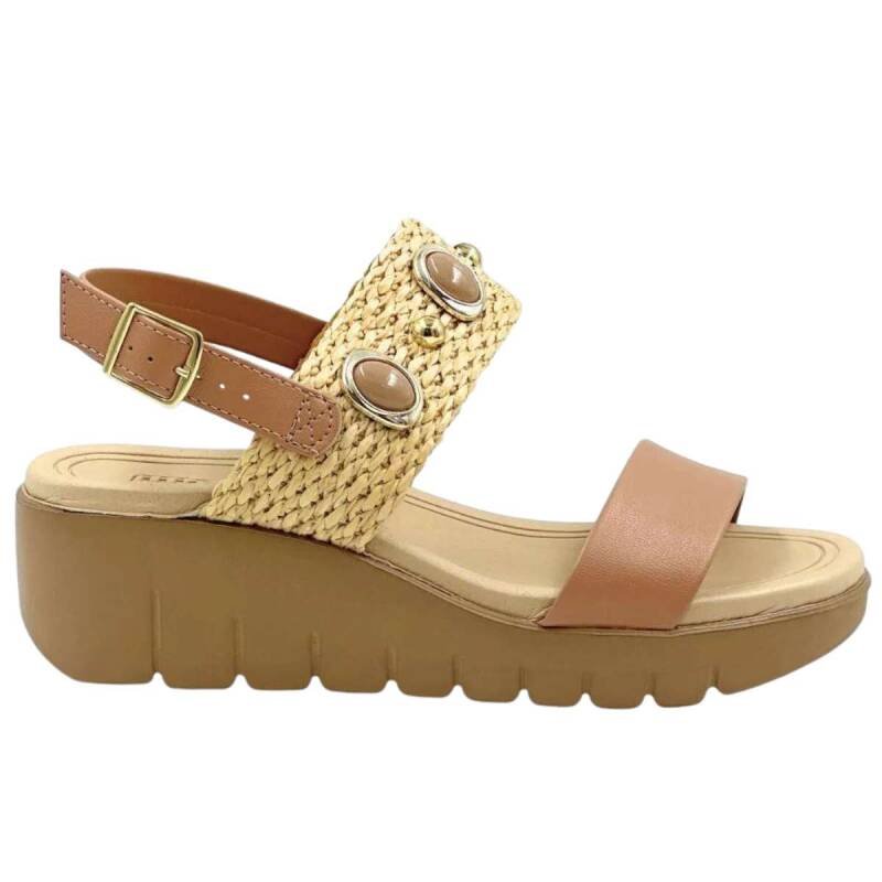 Sandália Moleca Anabela - Feminina - Natural