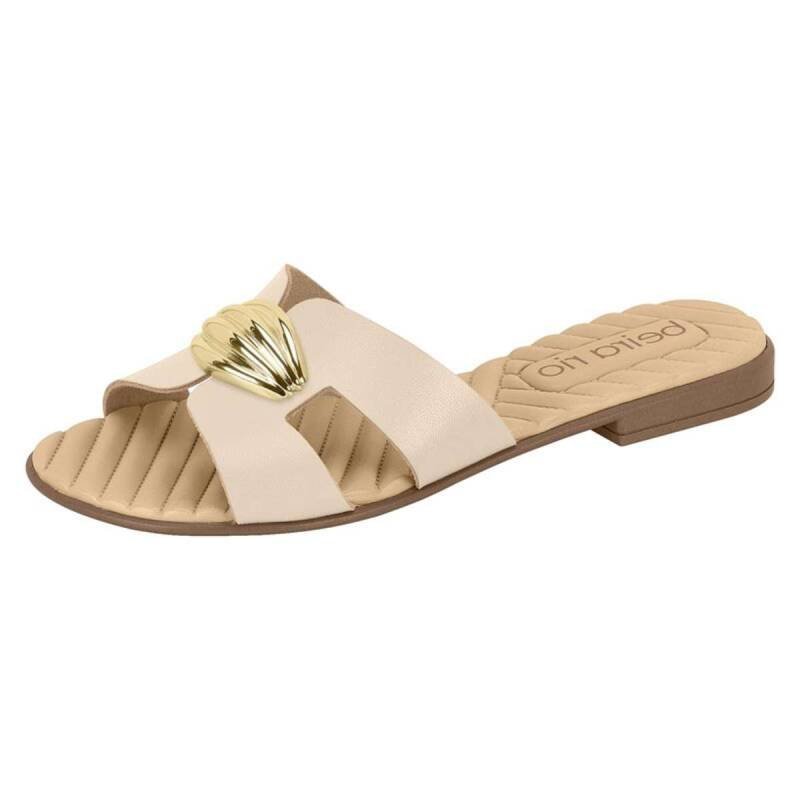 Rasteira Beira Rio Casual - Feminina Bege 2