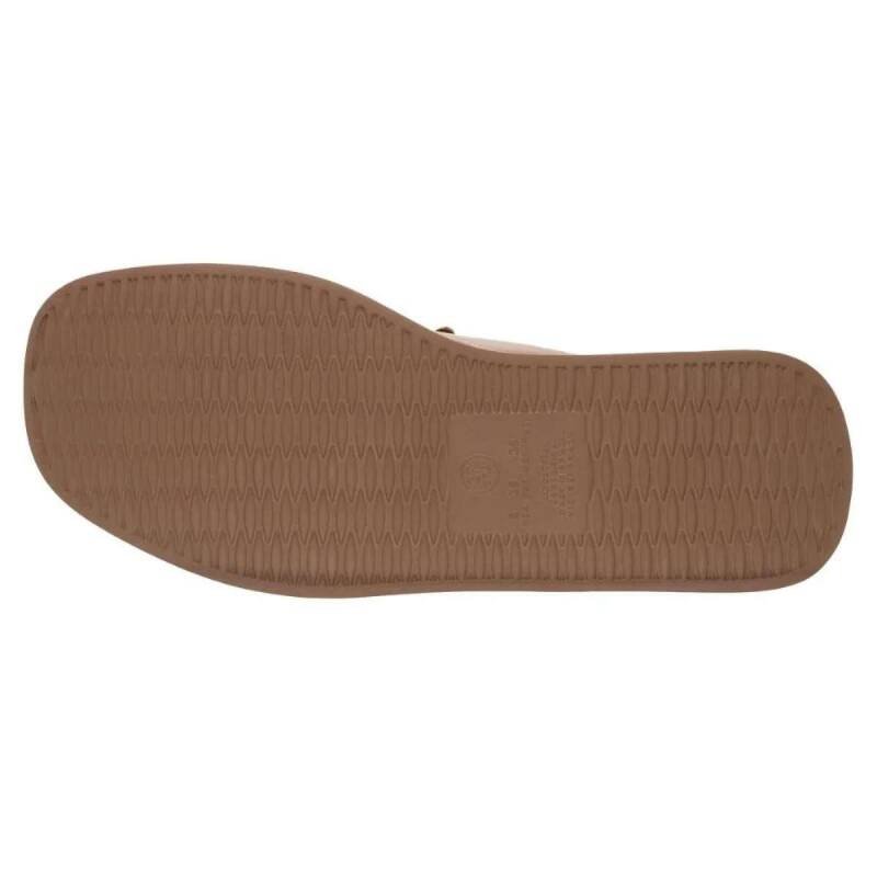 Chinelo Beira Rio Flatform - Feminino Bege 4