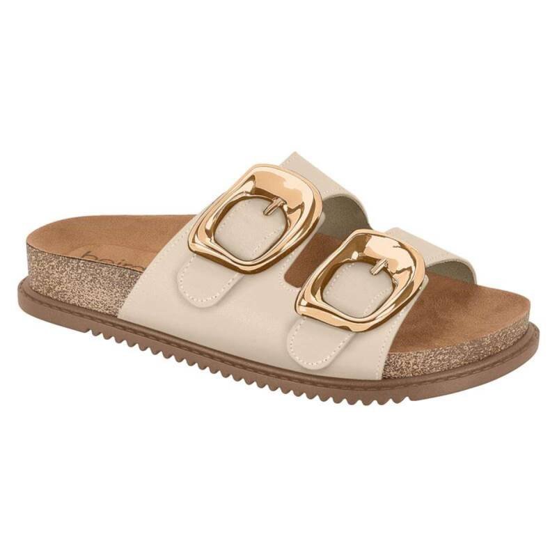 Tamanco Beira Rio Papete - Feminino - Branco off