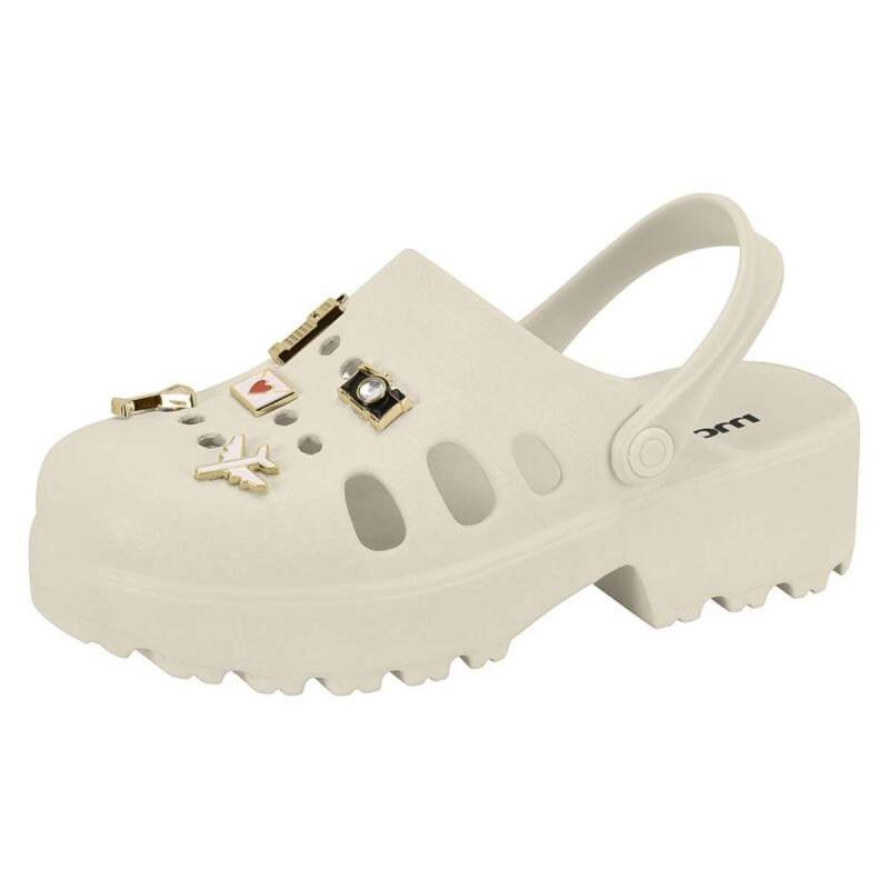 Sandália Moleca Clog - Feminino Off White 2