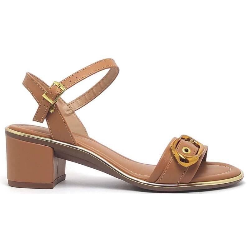 Sandália Beira Rio Casual - Feminino - Nude Bege 2