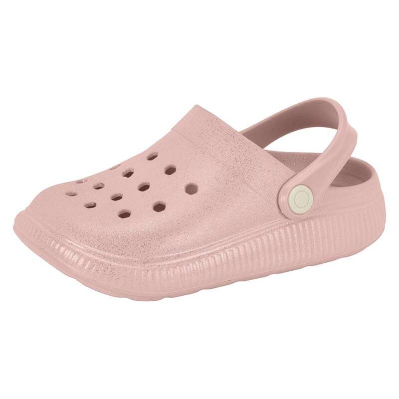 Sandália Molekinha Clog Glitter - Infantil Rosa 2