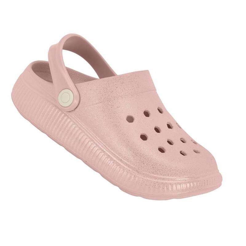 Sandália Molekinha Clog Glitter - Infantil Rosa 3