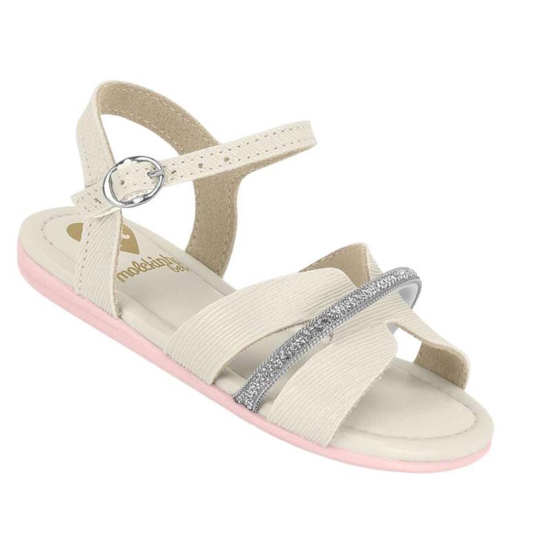 Sandália Molekinha Casual - Infantil Branco 3