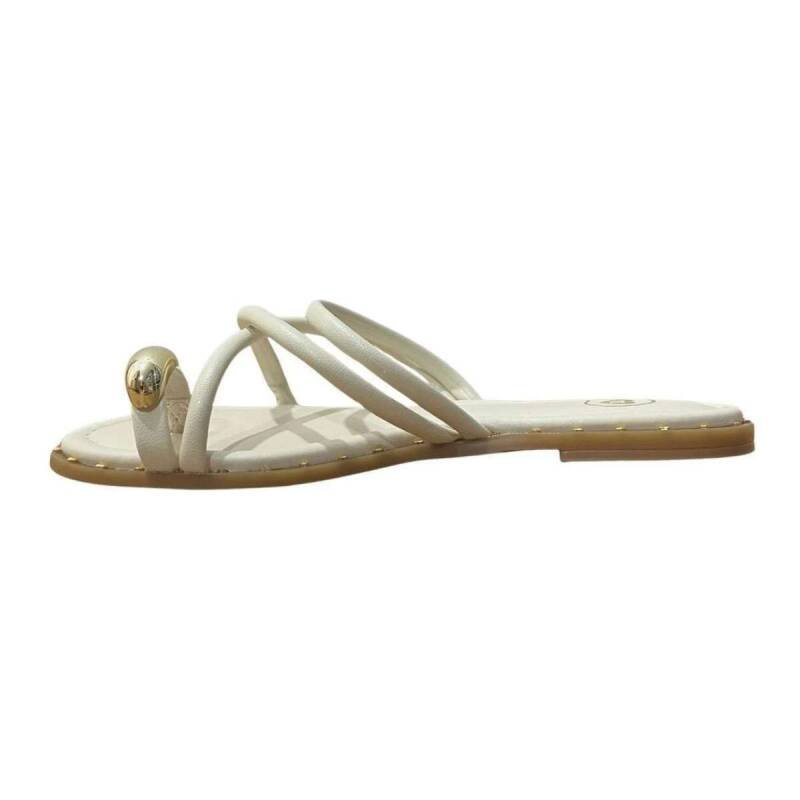 Rasteira Molekinha Casual - Infantil - Branco off Branco 3