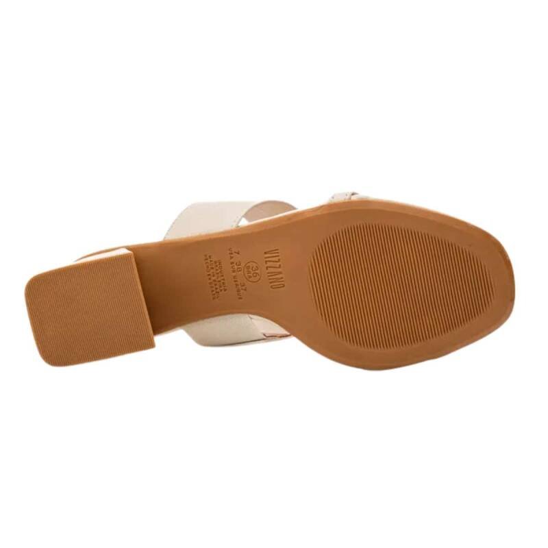 Tamanco Vizzano Salto Bloco - Feminino - Branco off Branco 3