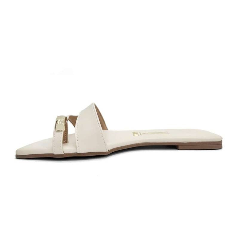 Rasteira Vizzano Casual - Feminina Branco 3