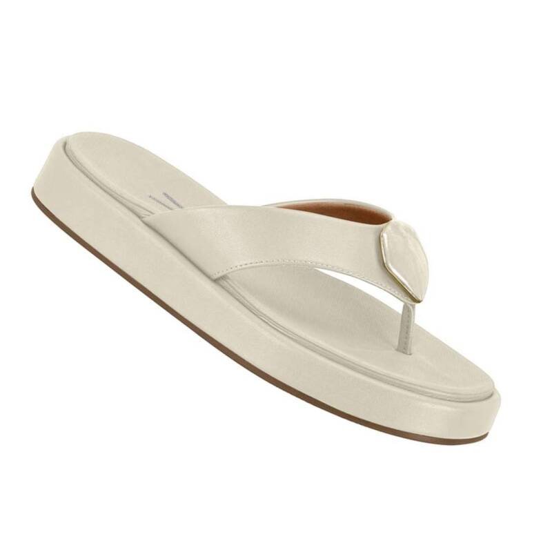 Chinelo Vizzano Flatform - Feminino Branco 3