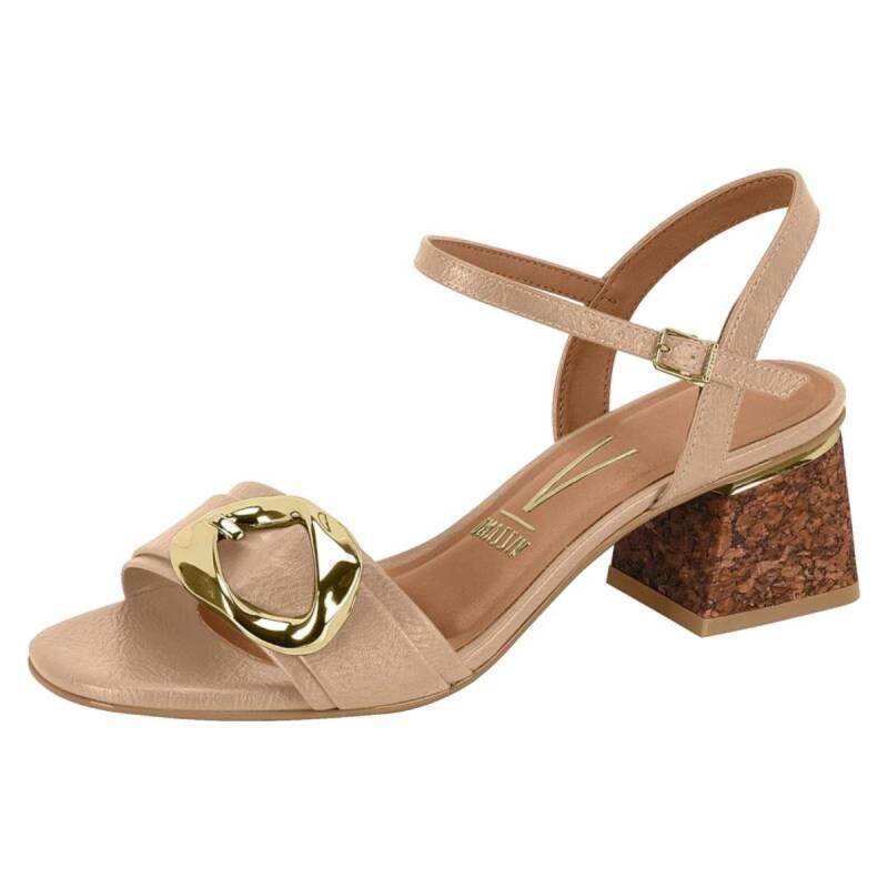 Sandalia Vizzano Salto Bloco - Feminina Bege 2