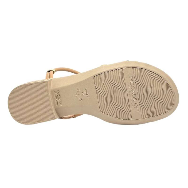 Sandália Piccadilly Casual - Feminino - Nude Bege 3