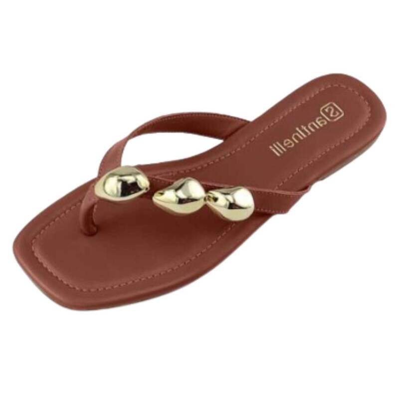 Rasteira Santinelli Casual - Feminino Marrom 2