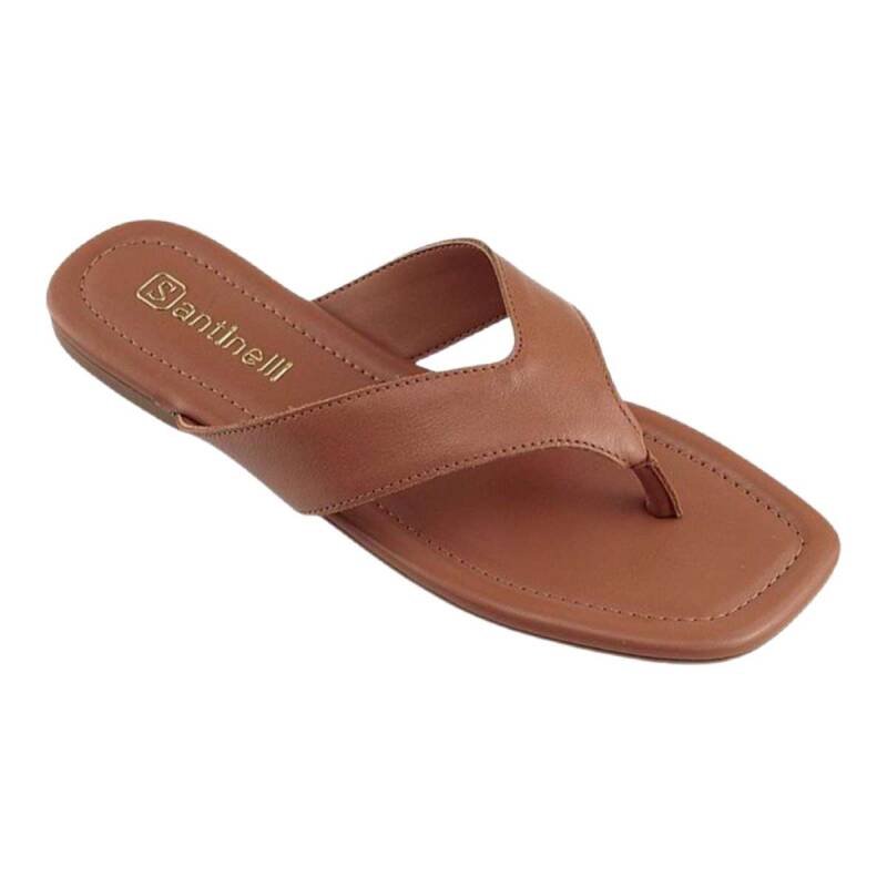 Rasteira Santinelli Casual - Feminino - Marrom
