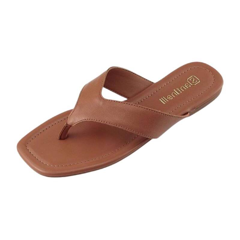 Rasteira Santinelli Casual - Feminino - Marrom Marrom 2