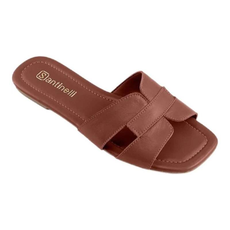 Rasteira Santinelli Casual - Feminino - Marrom