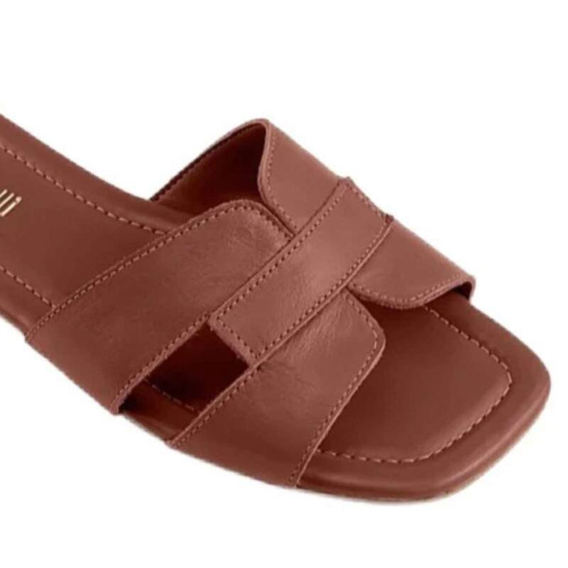 Rasteira Santinelli Casual - Feminino - Marrom Marrom 3