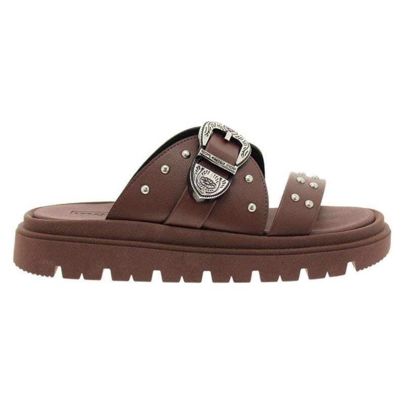 Sandália Moleca Flatform Papete - Feminina Marrom 2