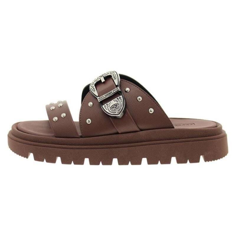 Sandália Moleca Flatform Papete - Feminina Marrom 3