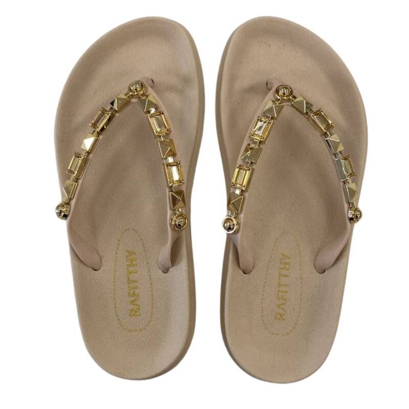 Chinelo Rafitthy - Feminino - Bege