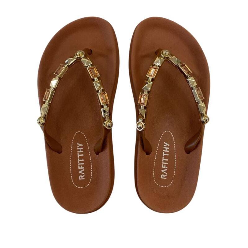 Chinelo Rafitthy - Feminino - Marrom