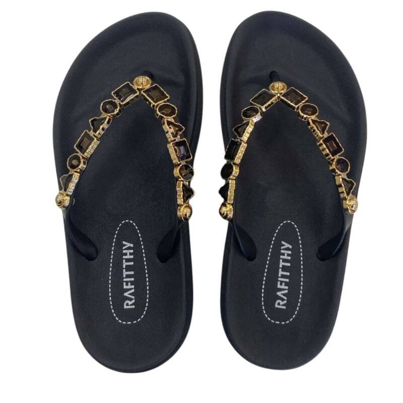 Chinelo Rafitthy - Feminino - Preto