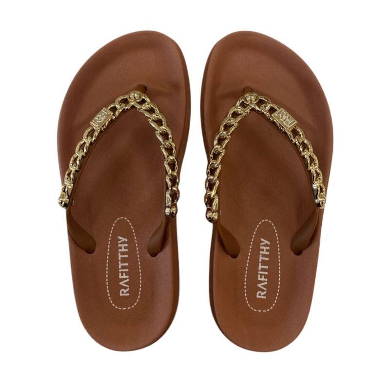 Chinelo Rafitthy - Feminino - Marrom
