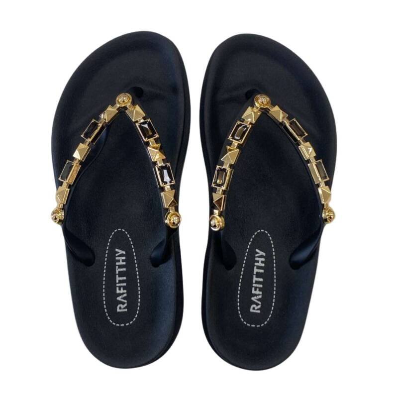 Chinelo Rafitthy - Feminino - Preto