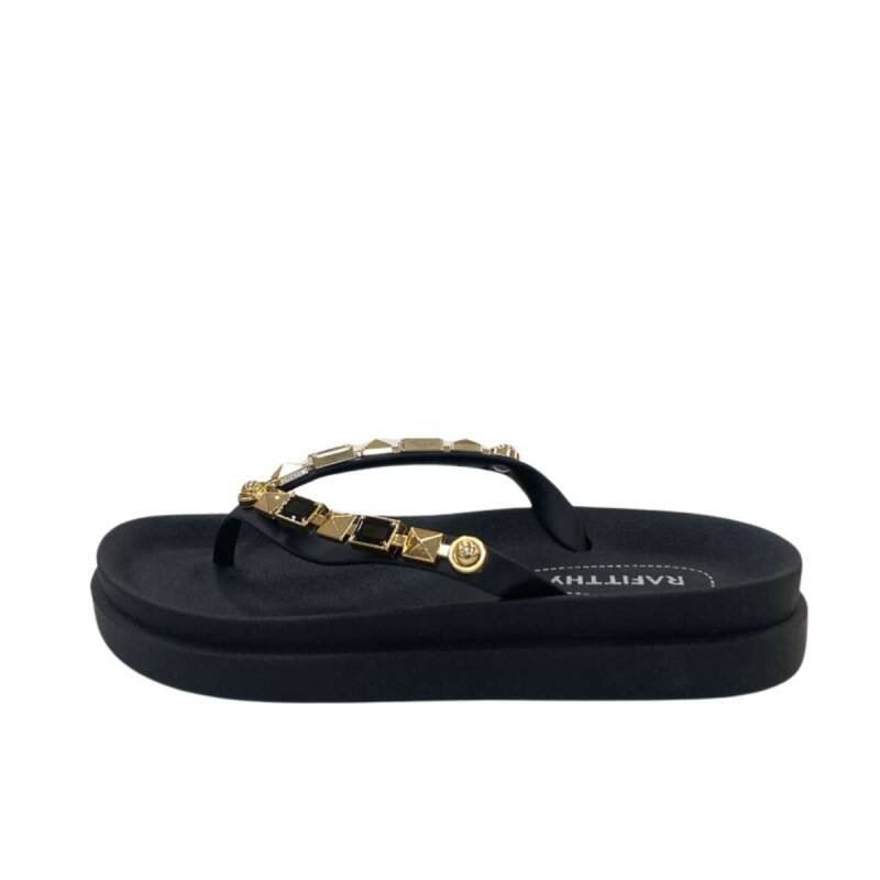 Chinelo Rafitthy - Feminino - Preto Preto 3