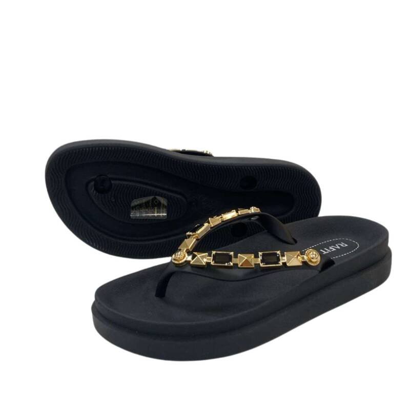Chinelo Rafitthy - Feminino - Preto Preto 4