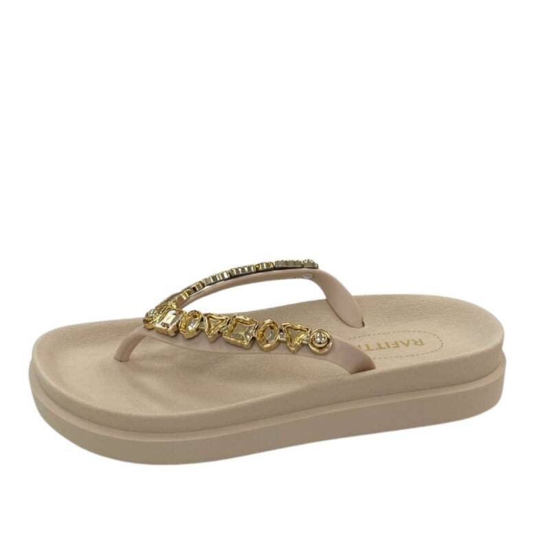 Chinelo Rafitthy - Feminino - Bege Bege 3